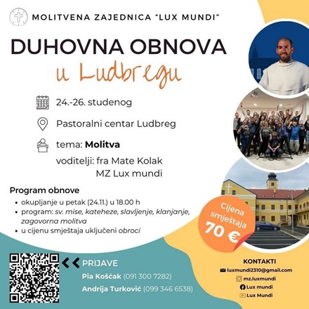 Vikend duhovna obnova u Ludbregu